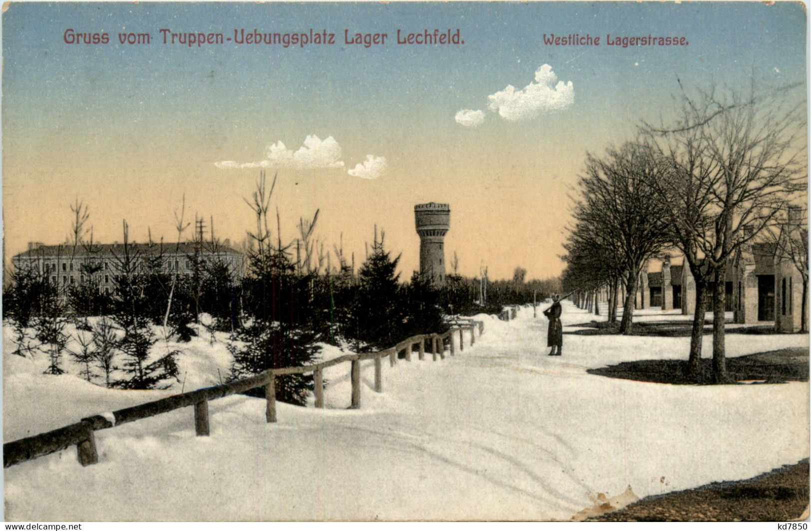 Lager-Lechfeld, Grüsse, Truppenübungsplatz, Westliche Lagerstrasse - Augsburg