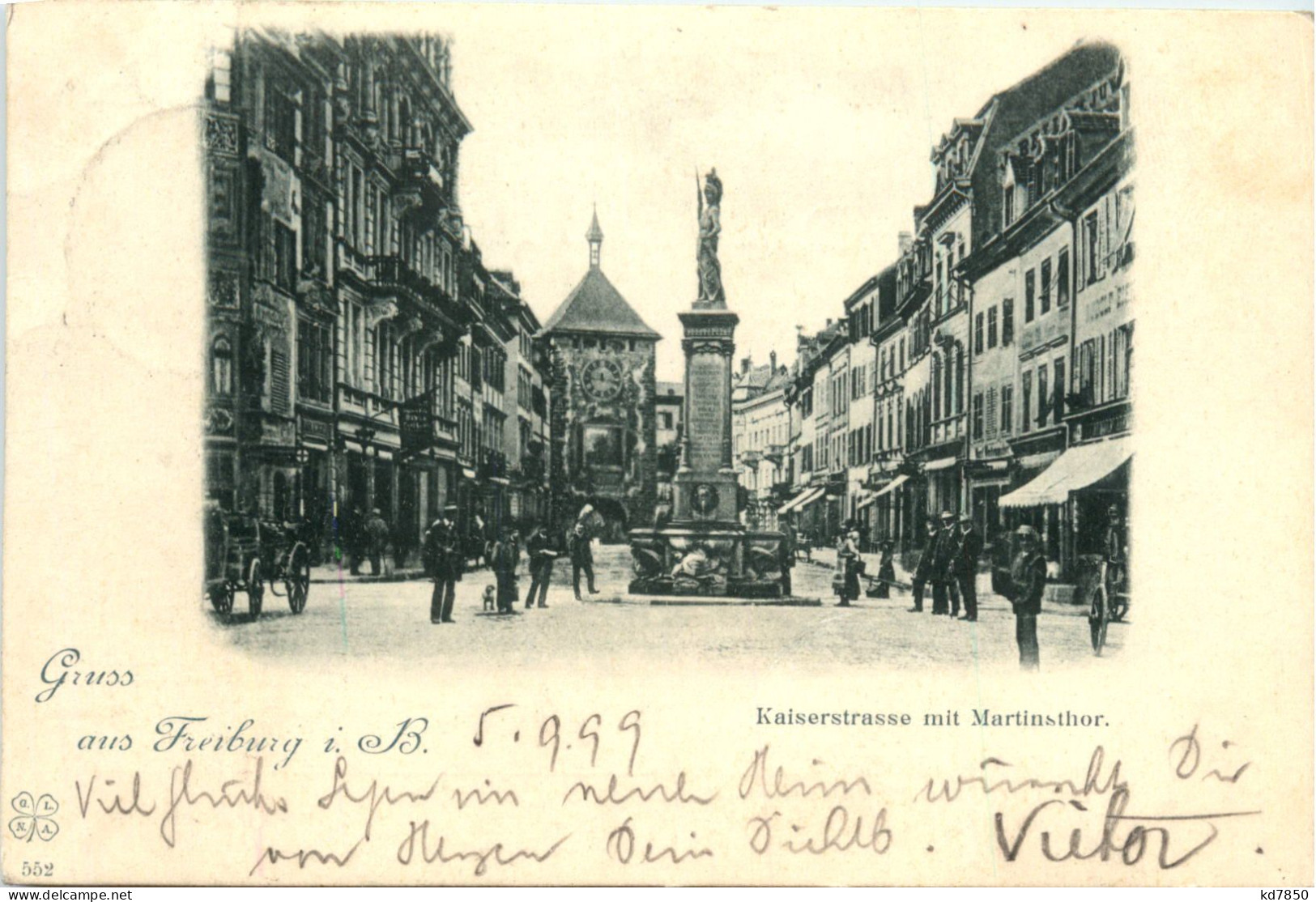 Freiburg I.Br., Kaiserstrasse Mit Martinstor - Freiburg I. Br.