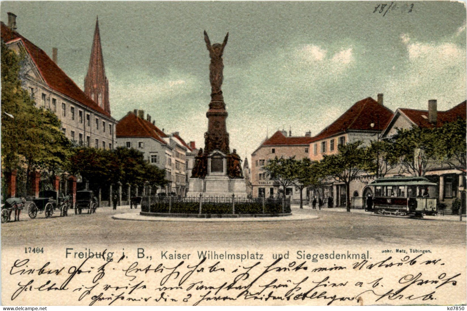 Freiburg I.Br., Kaiser Wilhelmsplatz Und Siegesdenkmal - Freiburg I. Br.
