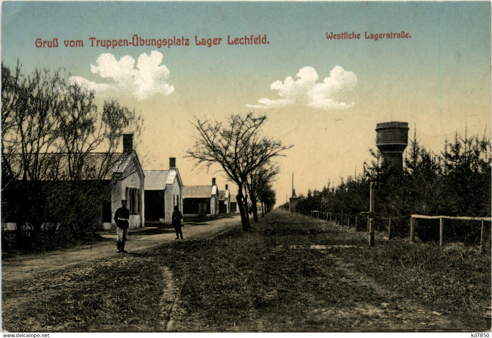 Lager-Lechfeld, Grüsse, Truppenübungsplatz, Westliche Lagerstrasse - Augsburg