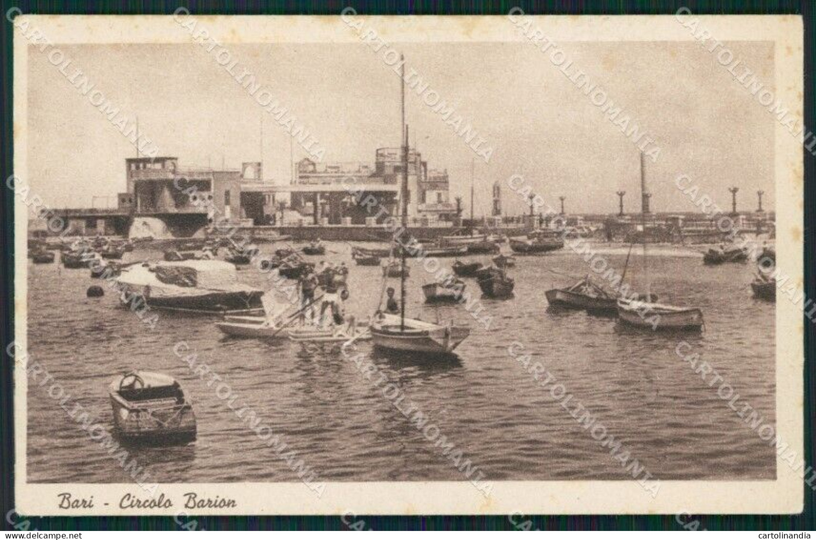 Bari Città Barche Cartolina QT1030 - Bari