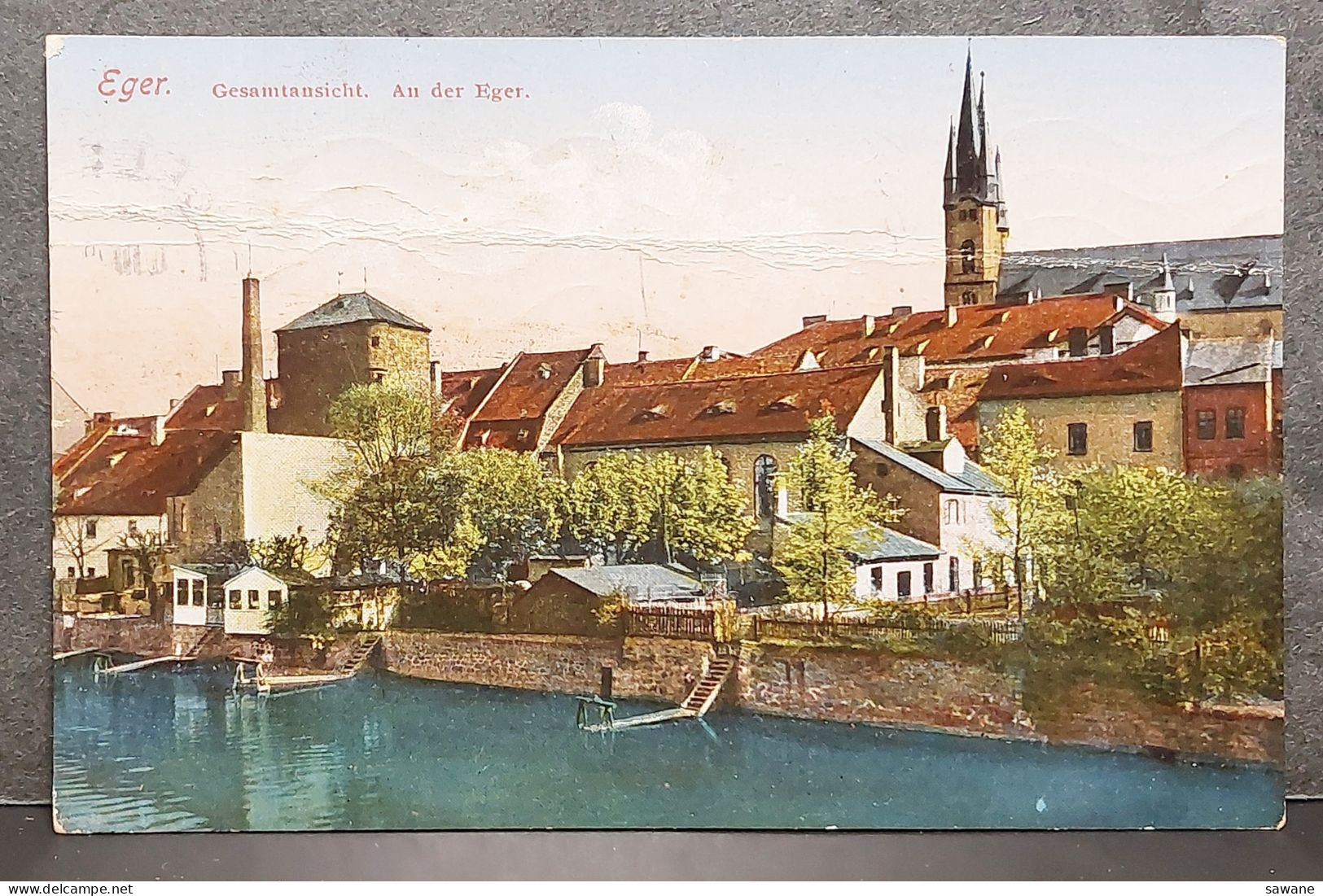 EGER , GESAMTANSICHT AN DER EGER , LOT 186 - Tsjechië