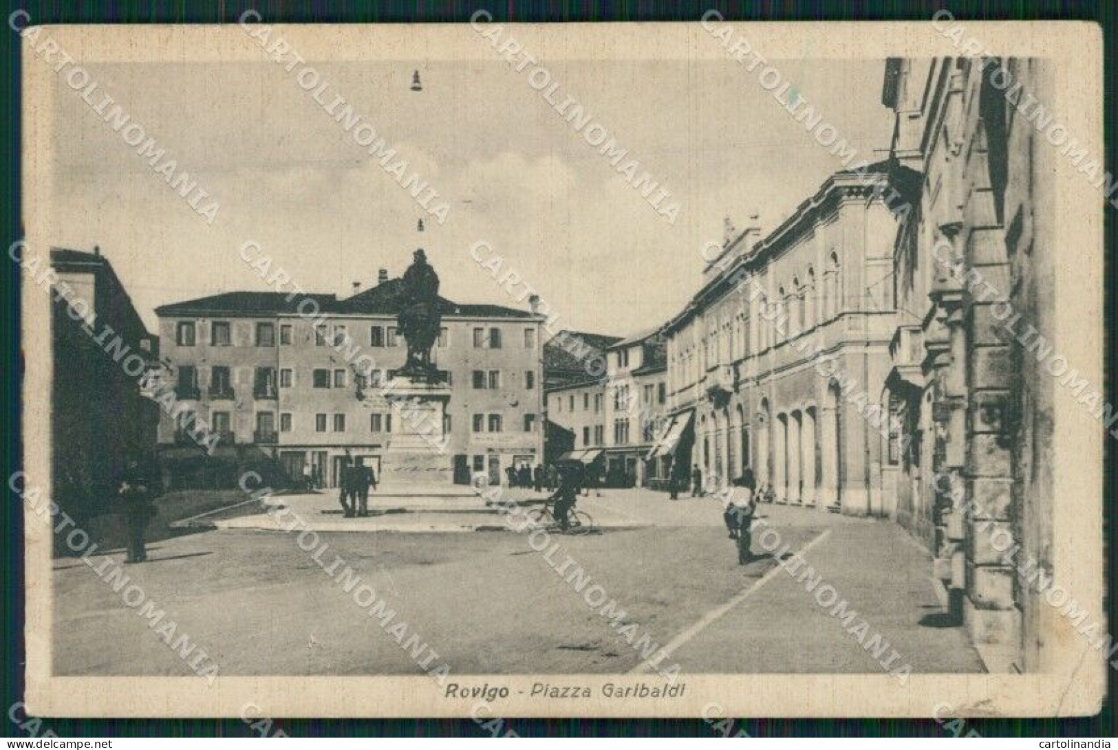 Rovigo Città Garibaldi PIEGA Cartolina QT1737 - Rovigo