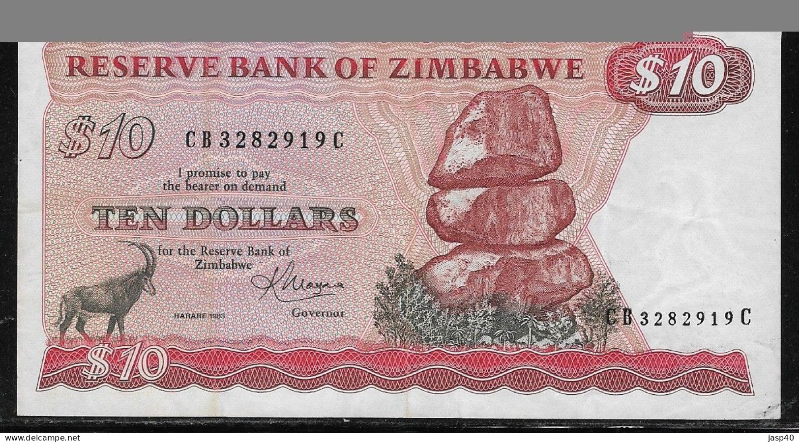 ZIMBABWE - 10 DOLLARS - Simbabwe