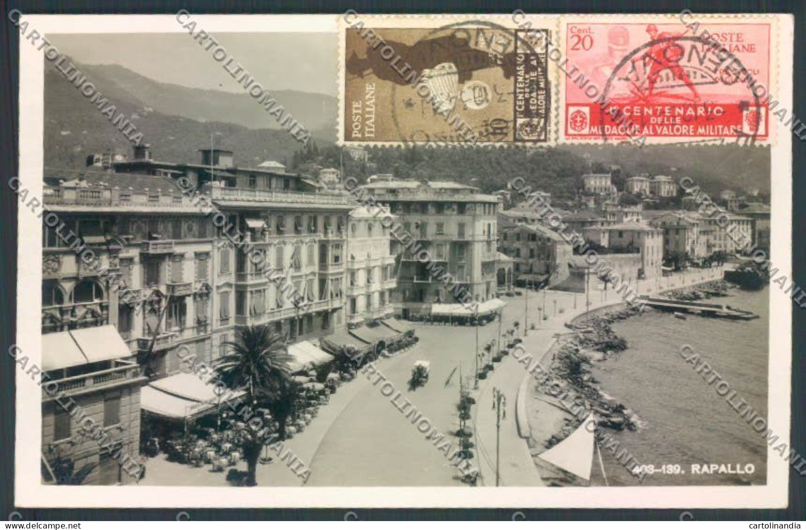 Genova Rapallo Foto Cartolina ZQ9193 - Genova