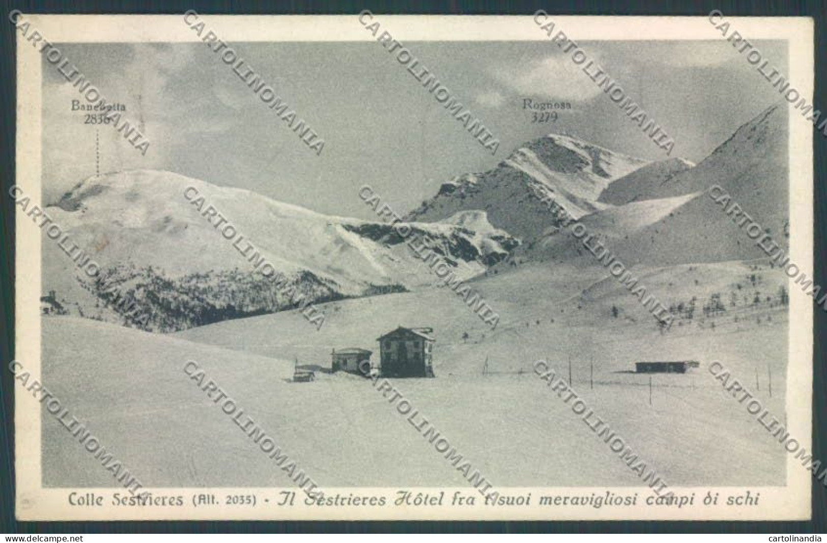 Torino Sestriere Nevicata Cartolina ZT1226 - Other & Unclassified