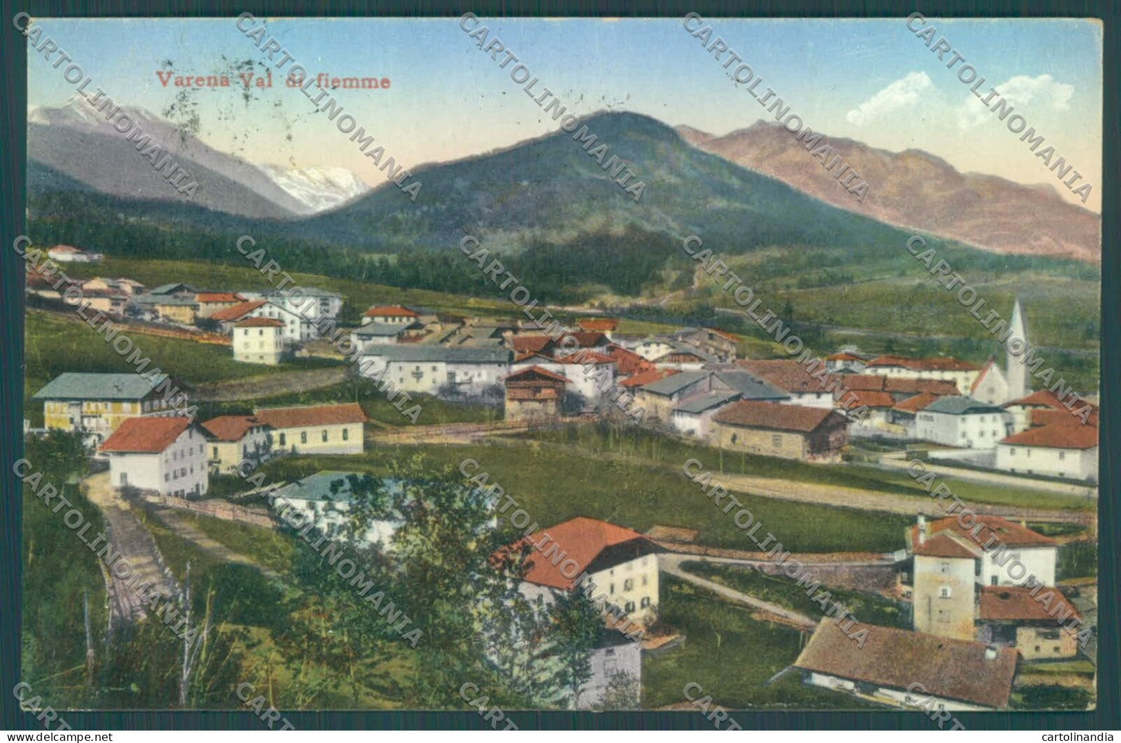 Trento Varena Val Di Fiemme Cartolina ZC5746 - Trento
