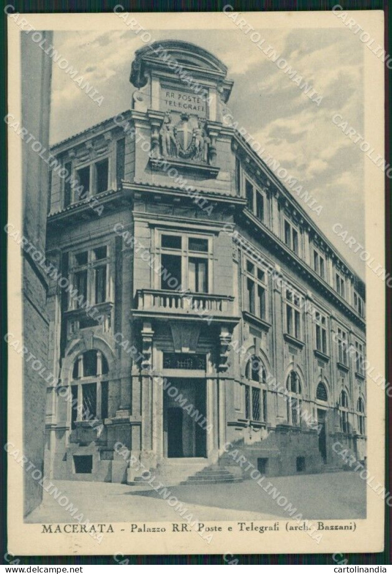 Macerata Città Palazzo Poste E Telegrafi FG Cartolina ZK3924 - Macerata