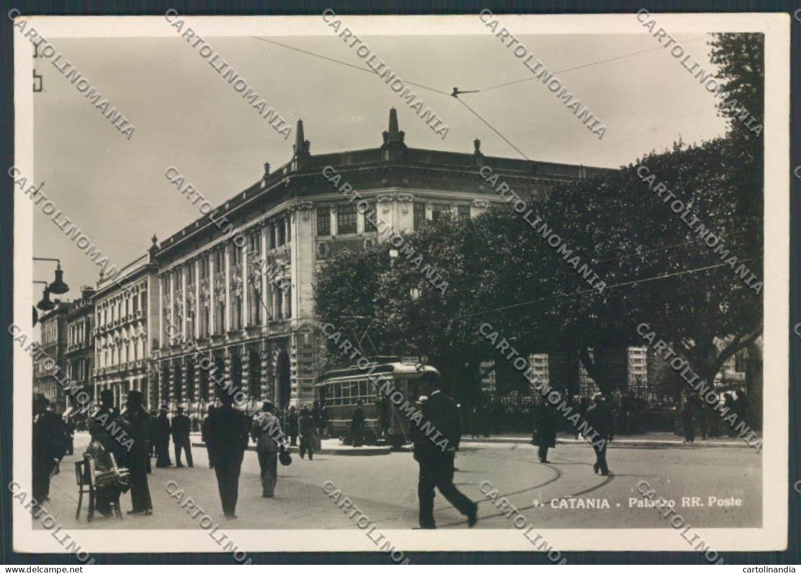 Catania Città Tram Poste Foto FG Cartolina ZF6391 - Catania