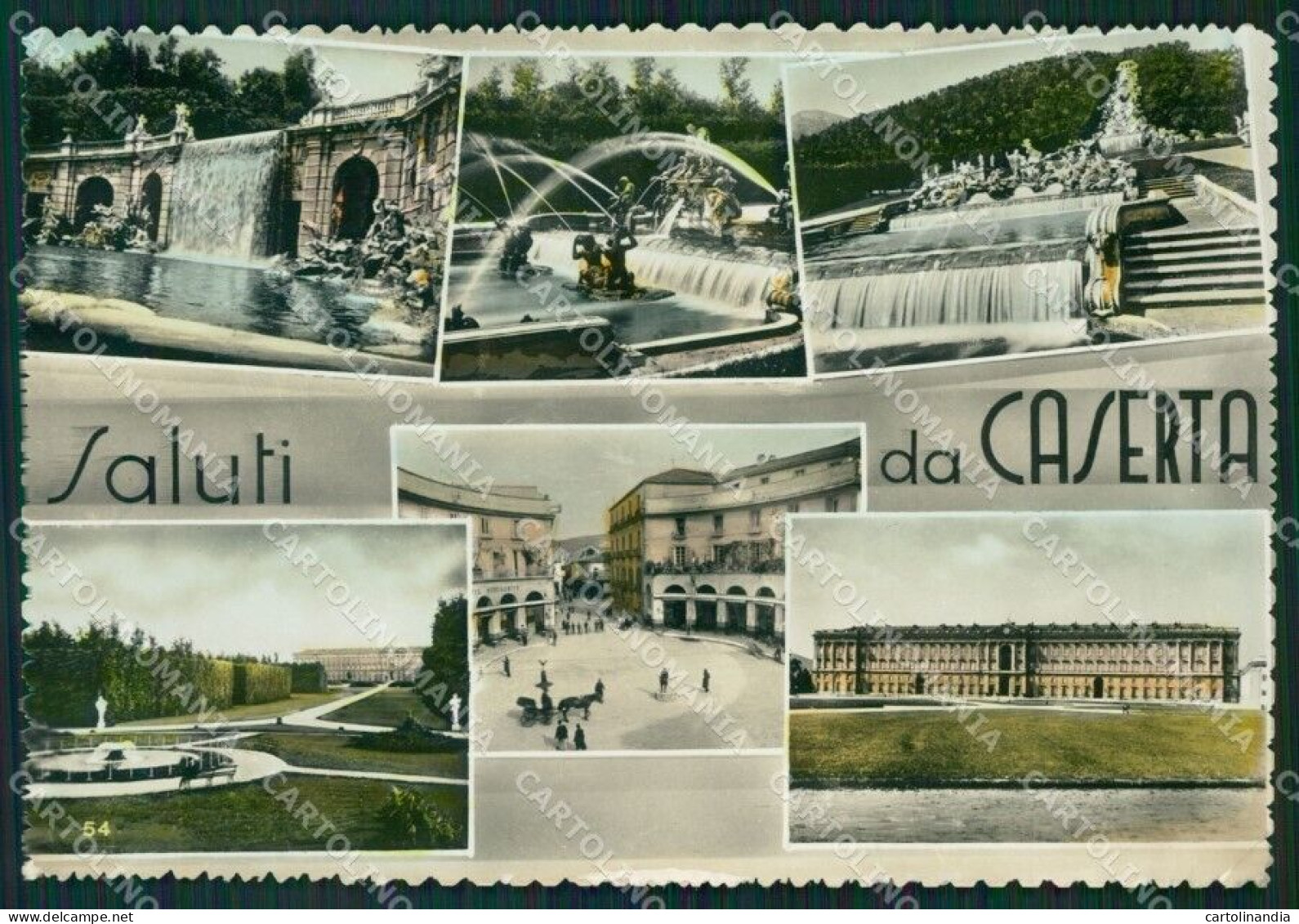 Caserta Città Saluti Da Foto FG Cartolina ZKM7276 - Caserta