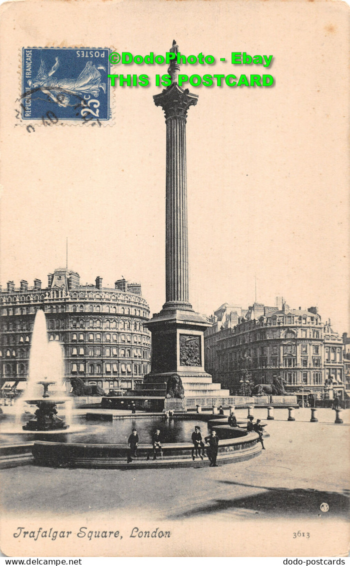 R431048 Trafalgar Square London. 3613. J. V. Valentines Series - Sonstige & Ohne Zuordnung