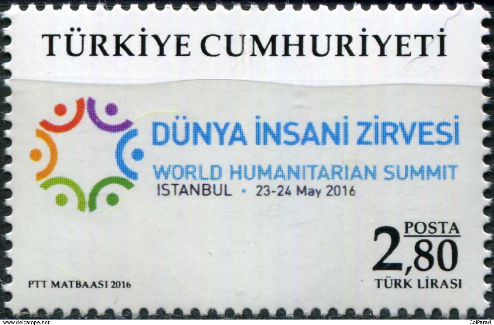 TURKEY - 2016 - STAMP MNH ** - World Humanitarian Summit - Unused Stamps