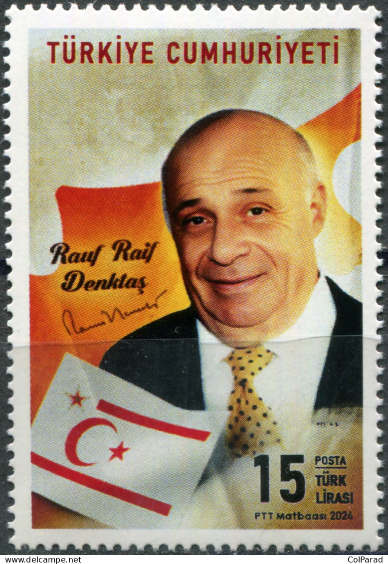 TURKEY - 2024 - STAMP MNH ** - Rauf Raif Denktaş, President Of Northern Cyprus - Ongebruikt