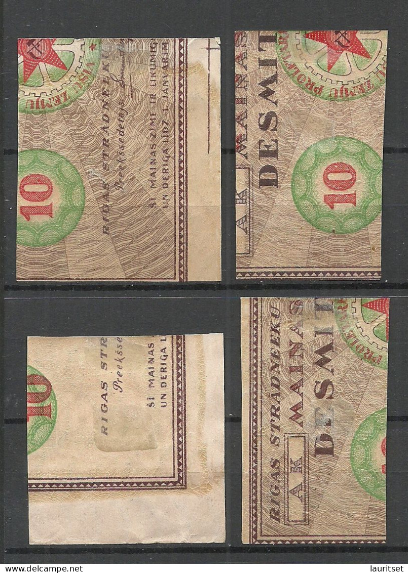 LATVIA Lettland 1920 Michel 51 - 54 X * Nice Margins - Lettonie