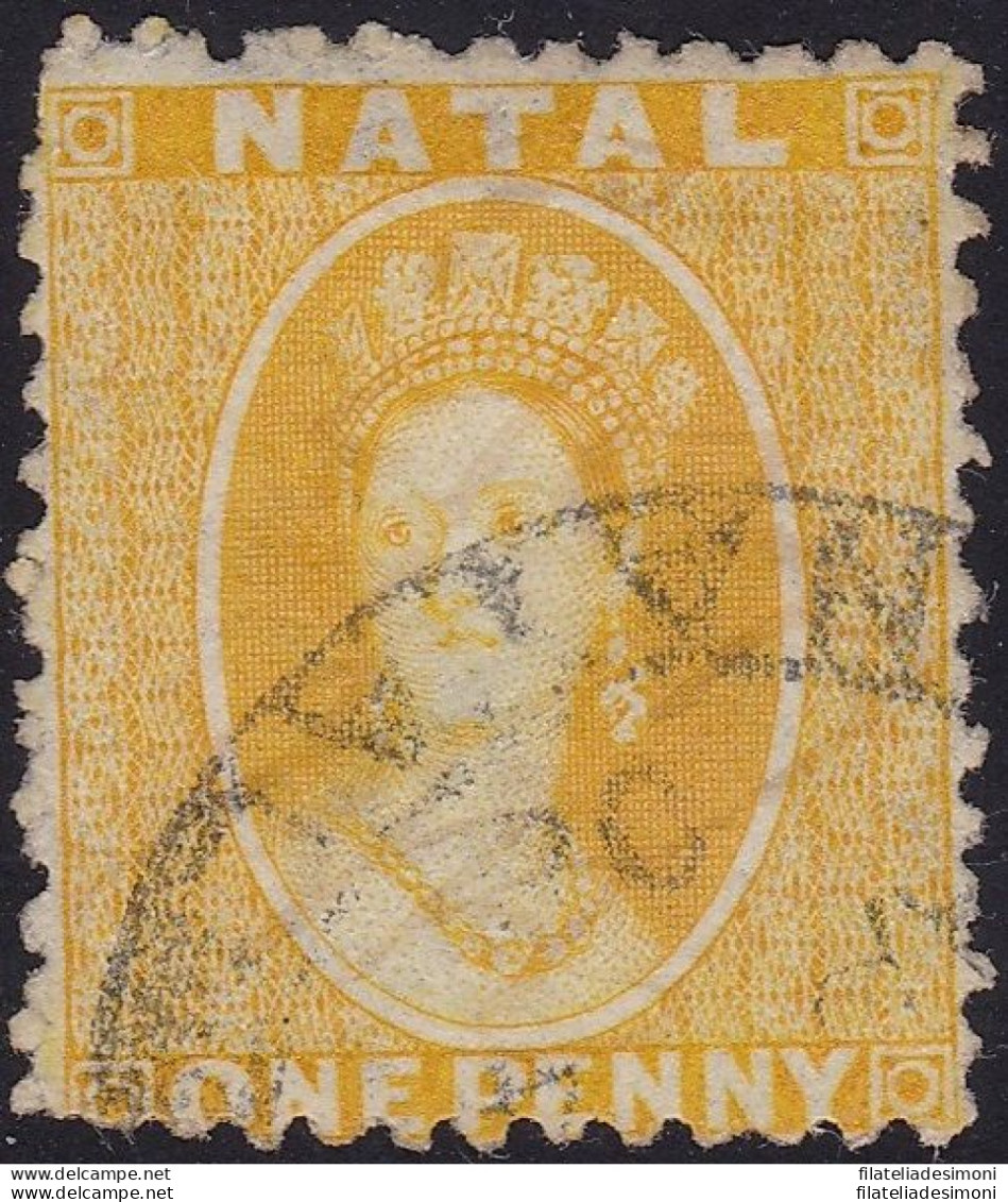 1869 NATAL - SG F1 1d. Yellow  USED - Altri & Non Classificati