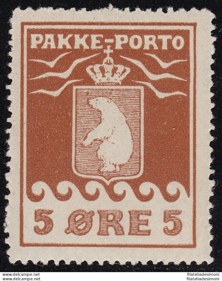 1916 GROENLANDIA , Pacchi Postali N. 6   MNH/**  Timbro Dr. Debo - Sonstige & Ohne Zuordnung