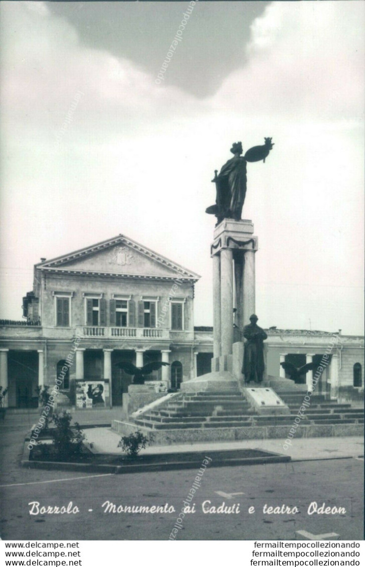 P309 Cartolina Bozzolo Monumento Ai Caduti E Teatro Odeon Provincia Di Mantova - Mantova