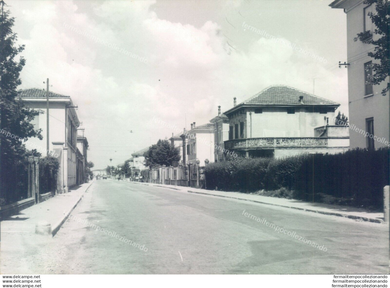 P169 Bozza Fotografica Ostiglia Via Roma Bella Provincia Di Mantova - Mantova