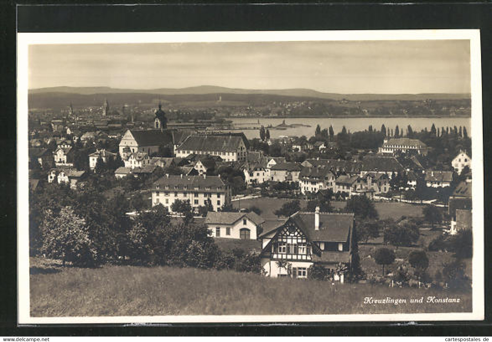 AK Konstanz, Teilansicht Mit Kreuzlingen  - Konstanz