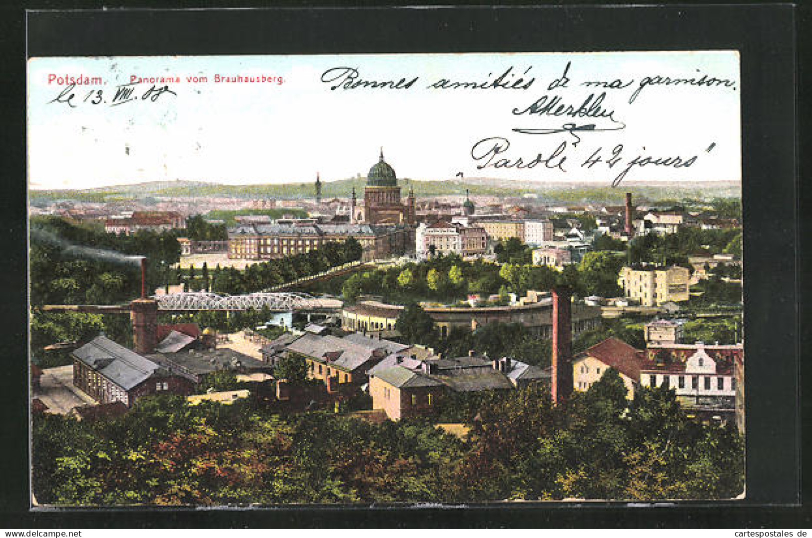 AK Potsdam, Panorama Vom Brauhausberg  - Potsdam