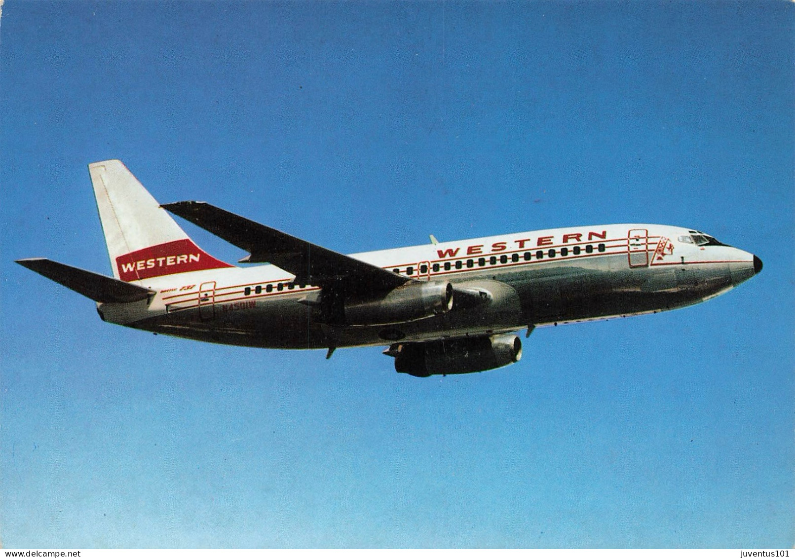 CPSM Boeing 737 Western Airlines       L2863 - 1946-....: Moderne