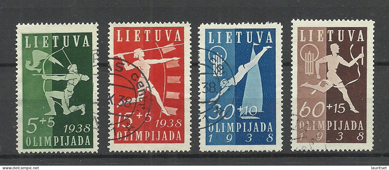 LITHUANIA Litauen 1938 Michel 417 - 420 O - Lituanie
