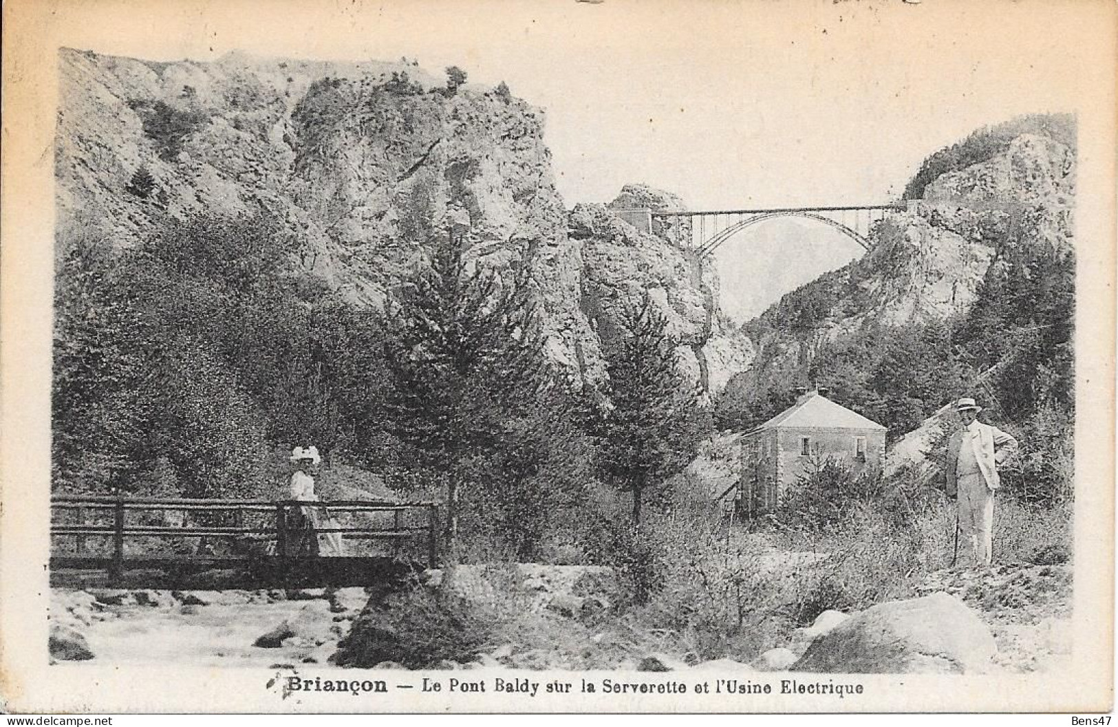 5 Briançon Le Pont Baldy Sur La Serverette Et L'Usine Eletrique - Briancon