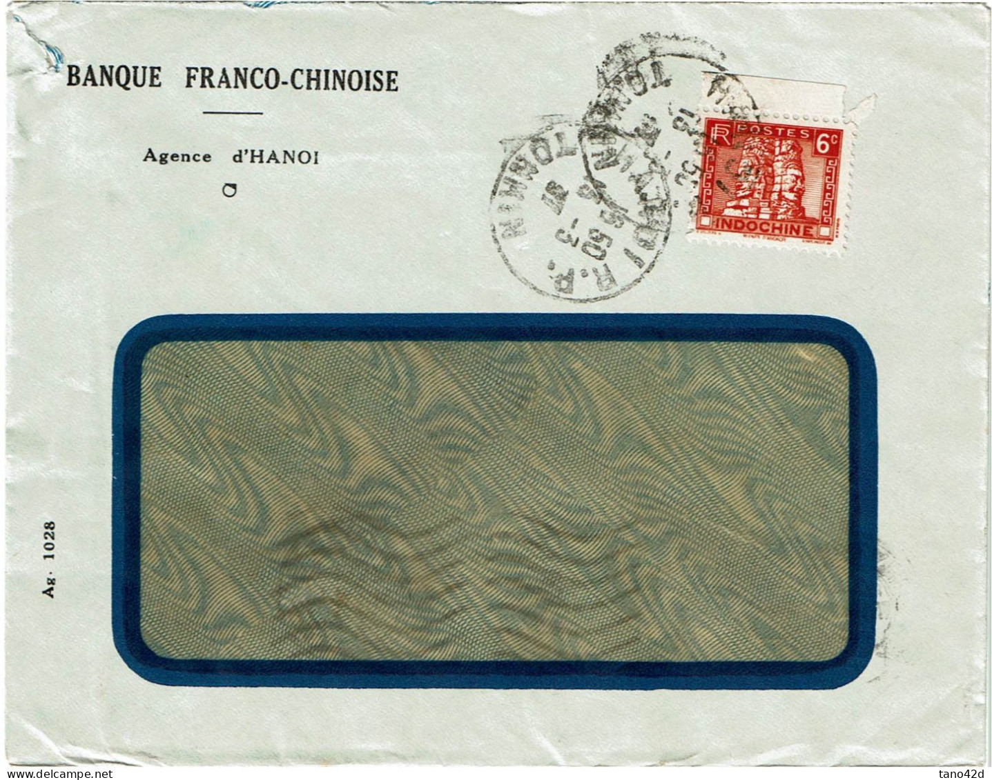 LPP15 -  INDOCHINE LETTRE HANOI / PARIS 13/3/1937 - Covers & Documents