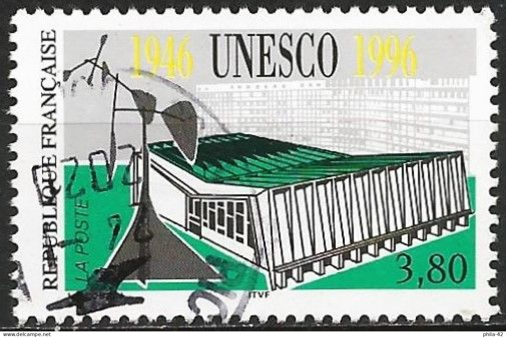 France 1996 - Mi 3177 - YT 3035 ( UNESCO ) - Used Stamps