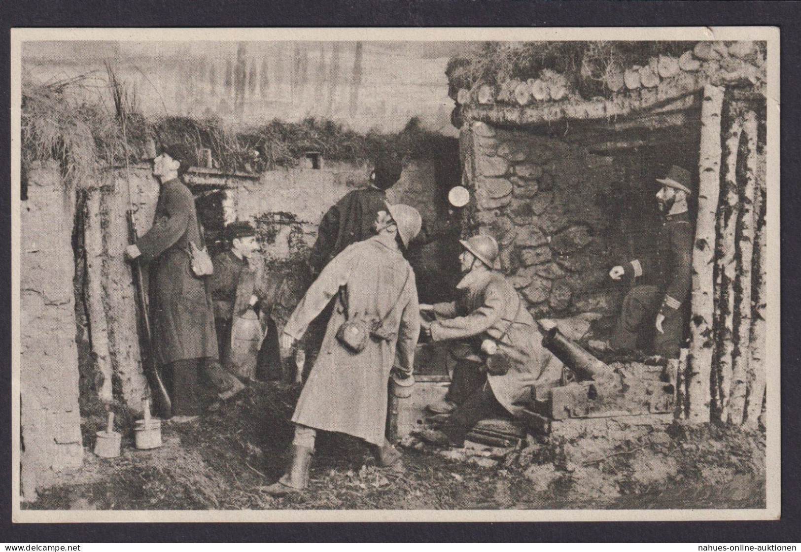 Ansichtskarte Kriegsaustellung Hannover Französische Soldaten - Cartas & Documentos