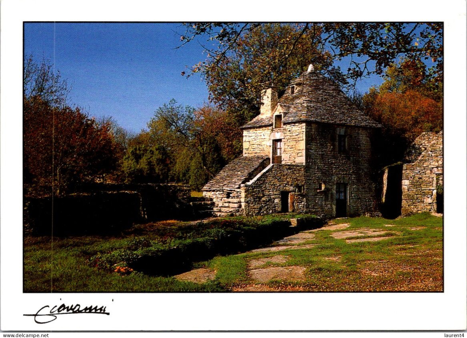 20-4-2024 (2 Z 31) France - Maison En Pierre Des Causse (posted With Grignan Castle Stamp) - Otros & Sin Clasificación