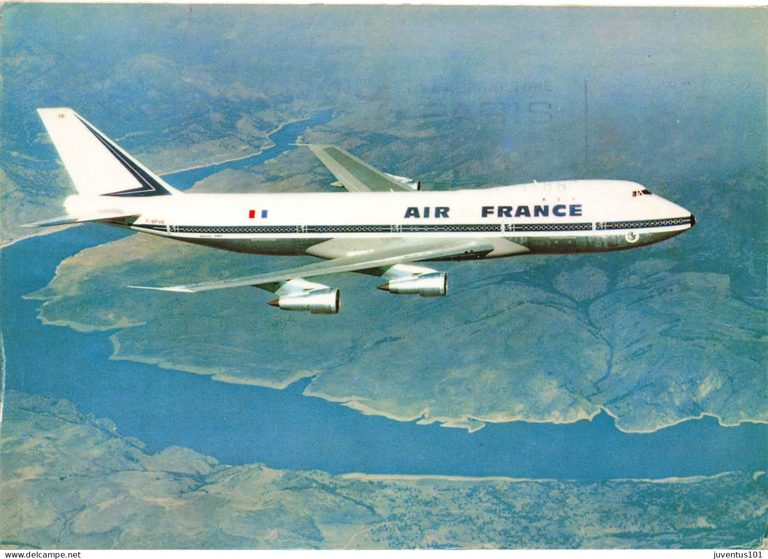 CPSM Boeing 747 Air France-Timbre      L2863 - 1946-....: Ere Moderne