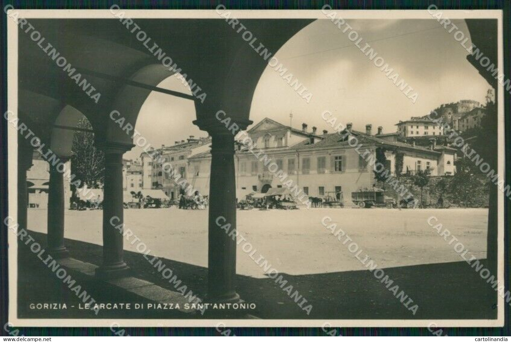 Gorizia Città Mercato Foto Cartolina QT0968 - Gorizia