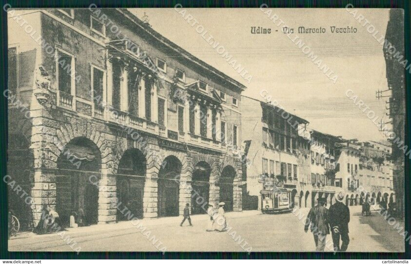 Udine Città Tram SCOLLATA Cartolina QT2723 - Udine