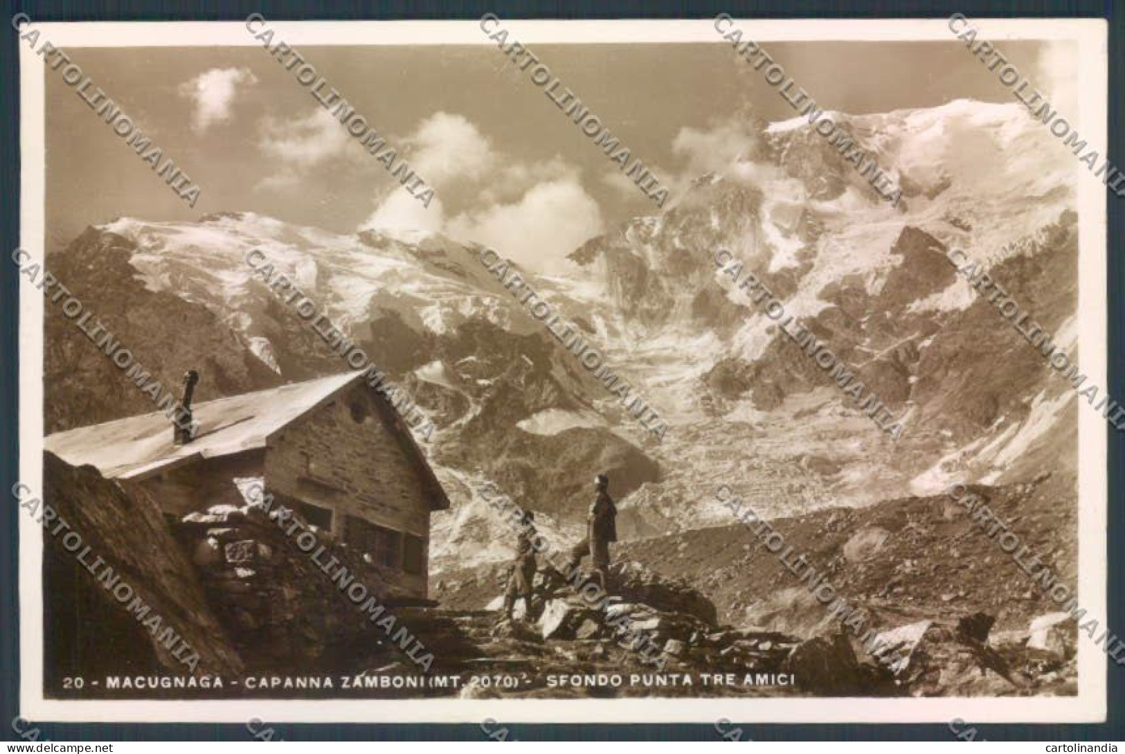 Verbania Macugnaga Monte Rosa Rifugio Foto Cartolina ZQ7691 - Verbania