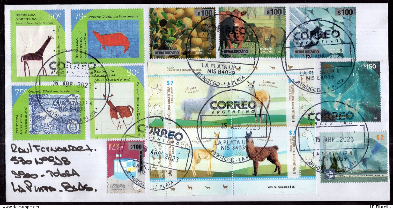 Argentina - 2023 - New Revalorized Values - Modern Stamps - Diverse Stamps - Covers & Documents