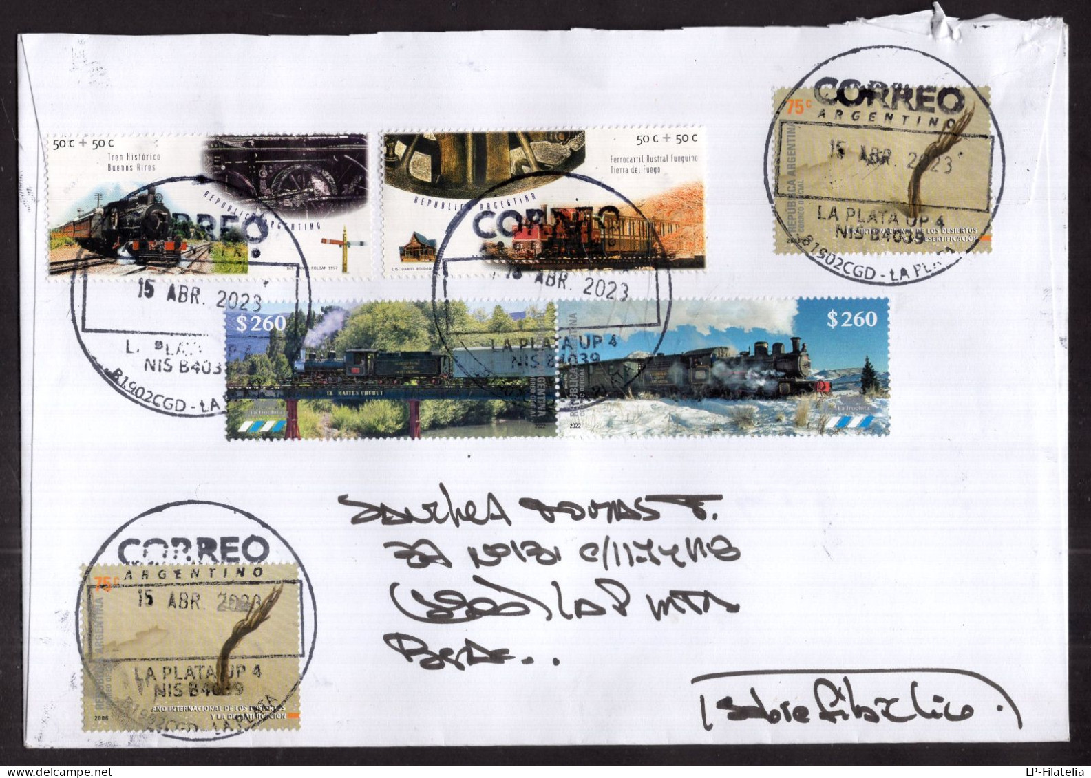 Argentina - 2023 - Trains - Modern Stamps - Diverse Stamps - Briefe U. Dokumente