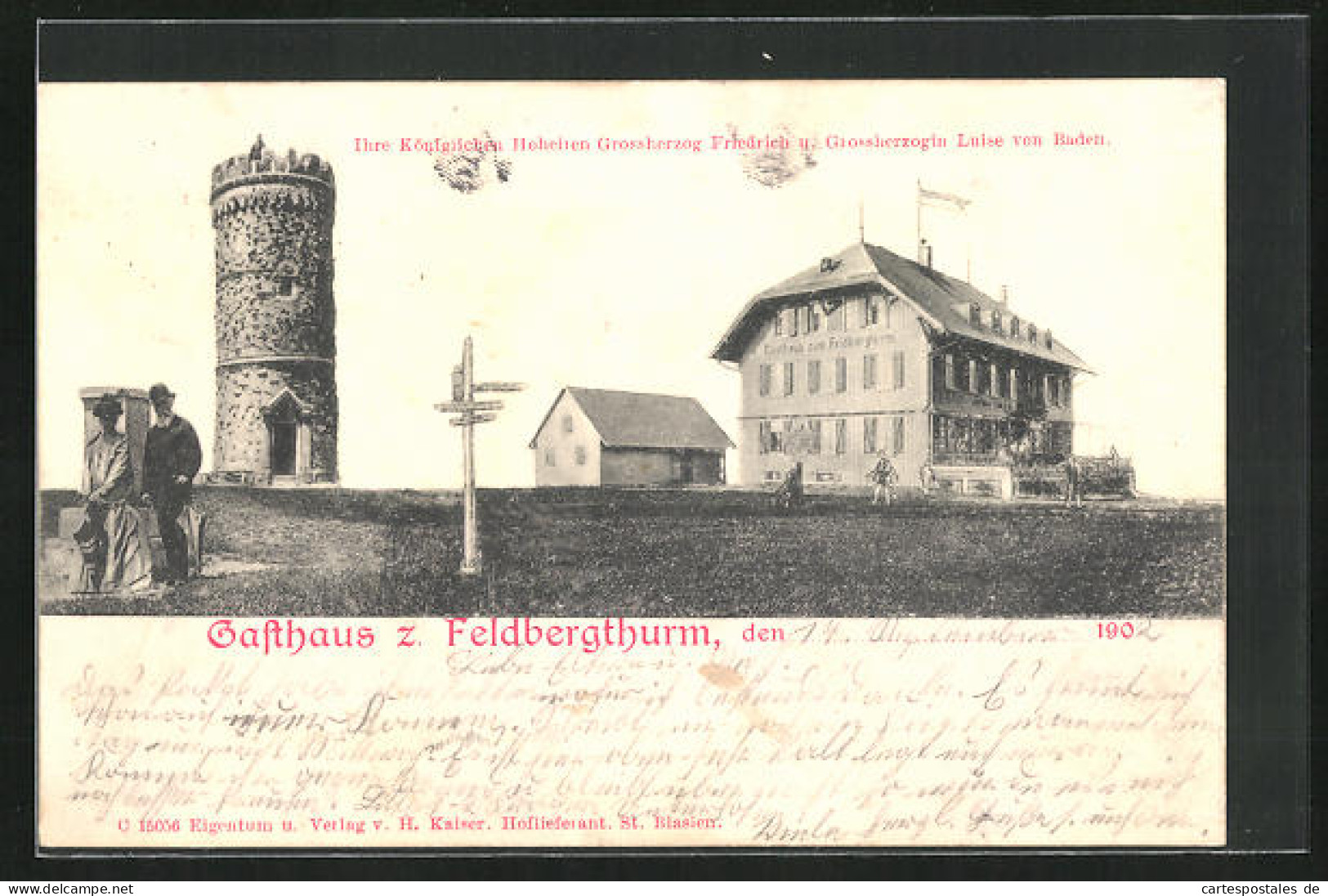 AK Feldberg / Schwarzwald, Gasthaus Zum Feldbergthurm  - Feldberg