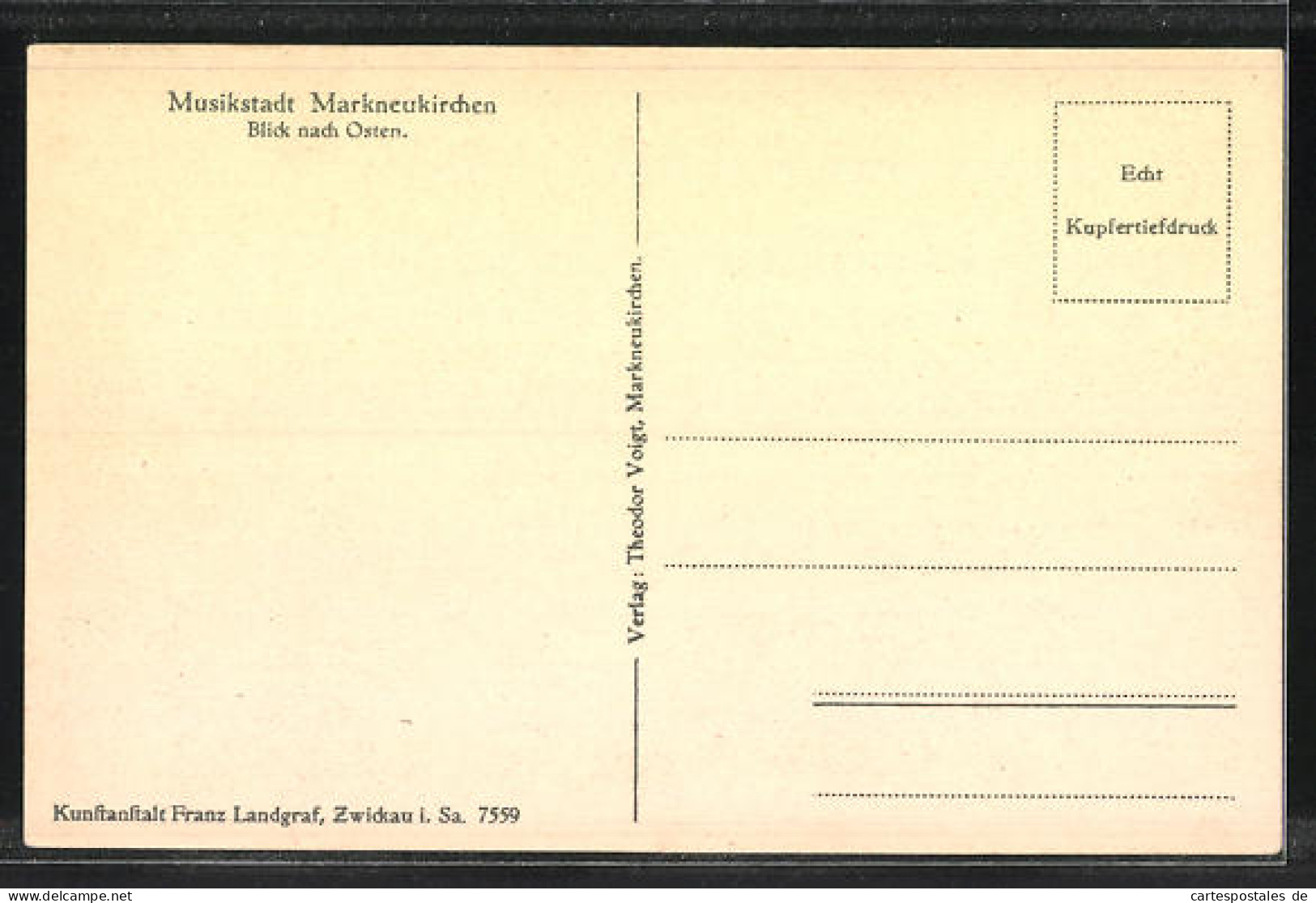 AK Markneukirchen, Ortsansicht, Blick Nach Osten  - Markneukirchen