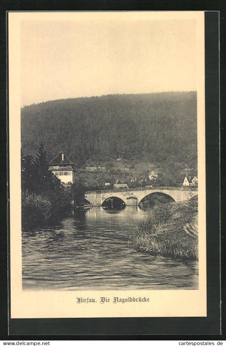 AK Hirsau, Blick Zur Nagoldbrücke  - Nagold