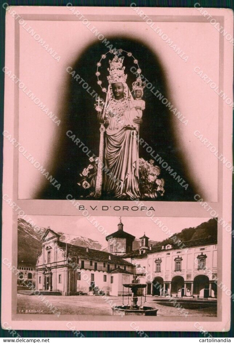 Biella Oropa Santuario PIEGHINA FG Foto Cartolina KB5521 - Biella