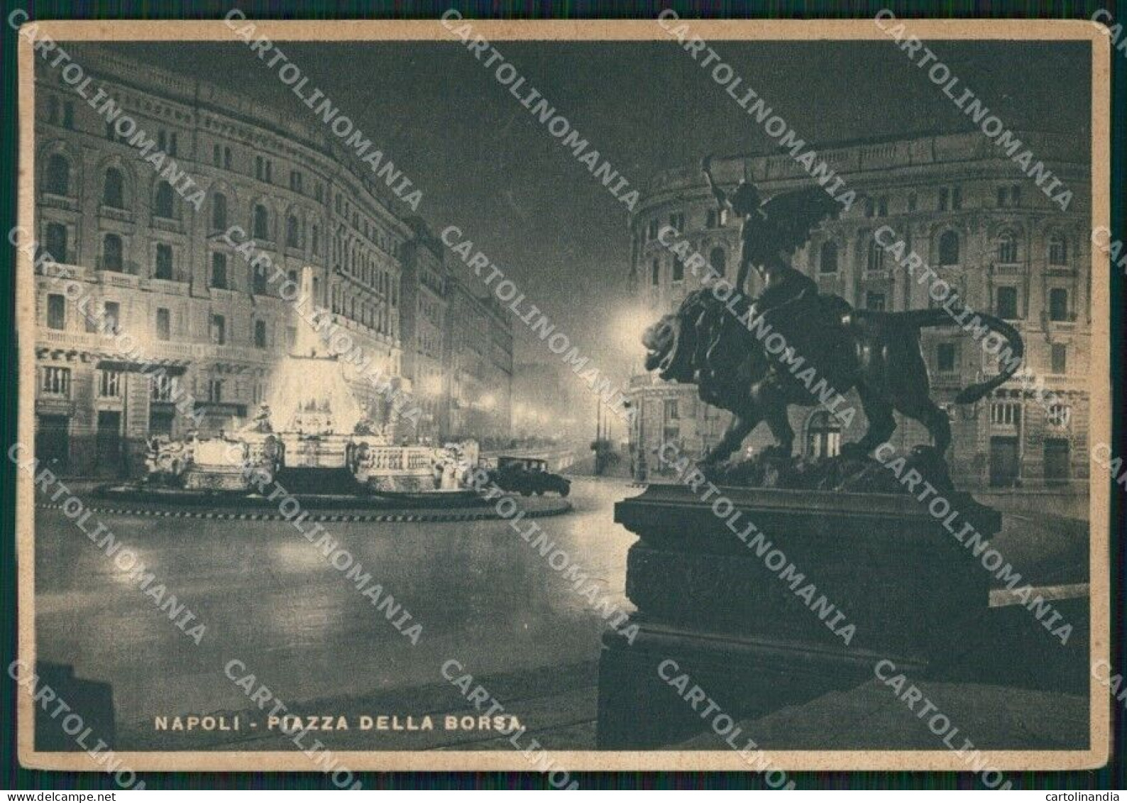 Napoli Città Palazzo Della Borsa FG Cartolina ZK3926 - Napoli