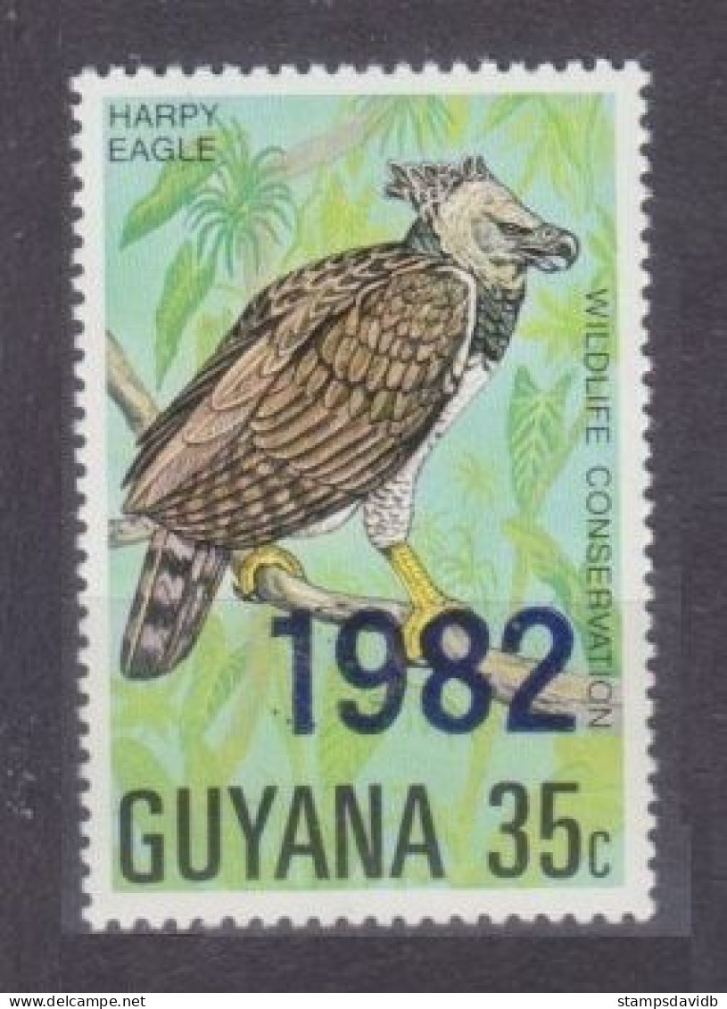 1982 Guyana 843 Birds Of Prey - Overprint - #532 - Eagles & Birds Of Prey