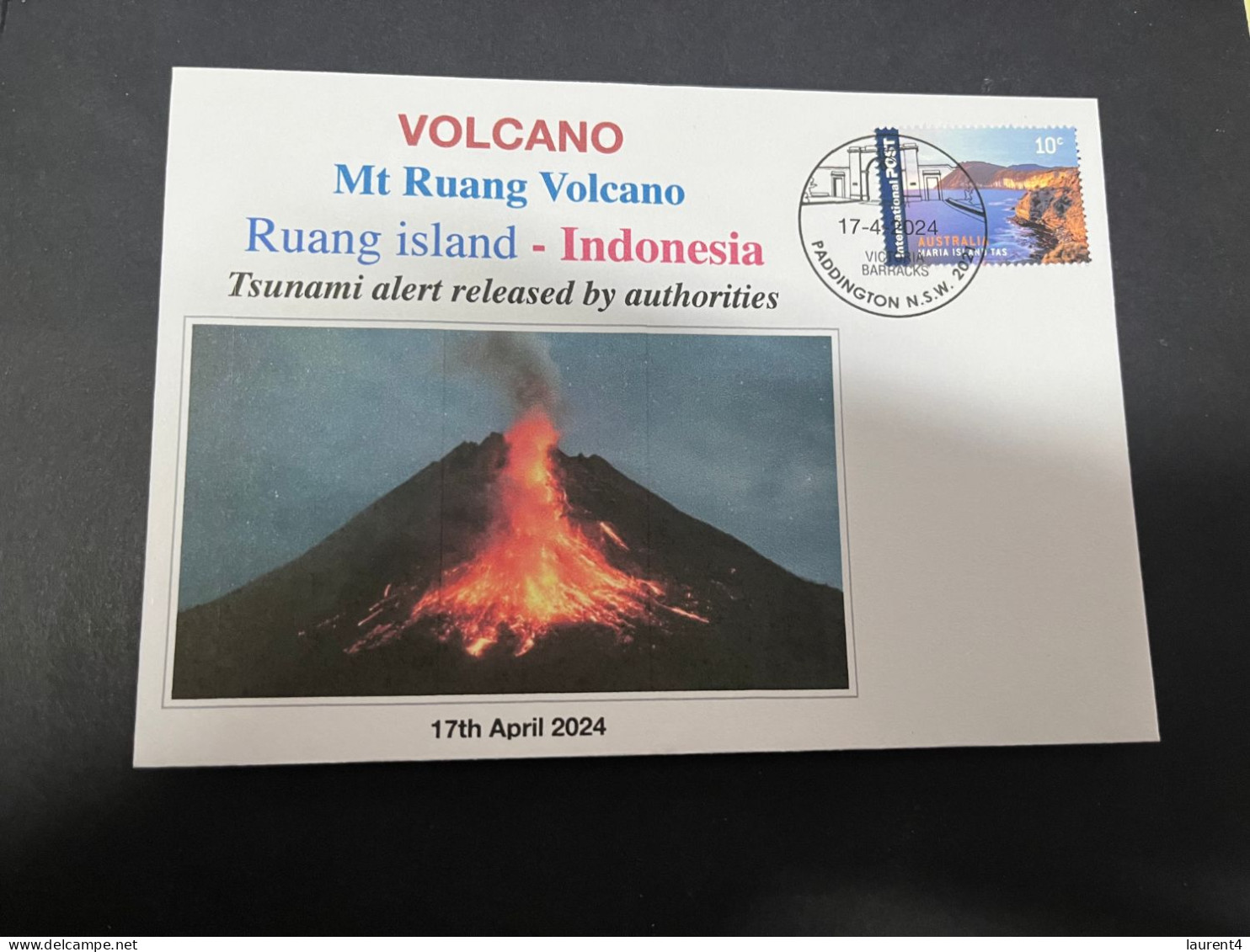 20-4-2024 (2 Z 33) Indonesia - Volcano Eruption In Ruang Island On 17 April 2024 + Tsunami Alert - Vulkanen