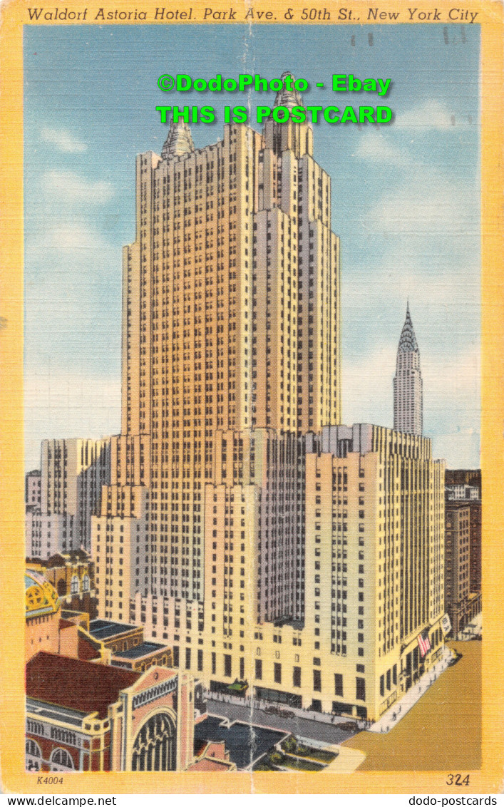 R431603 New York City. Park Ave. And 50 Th St. Waldorf Astoria Hotel. Alfred Mai - World