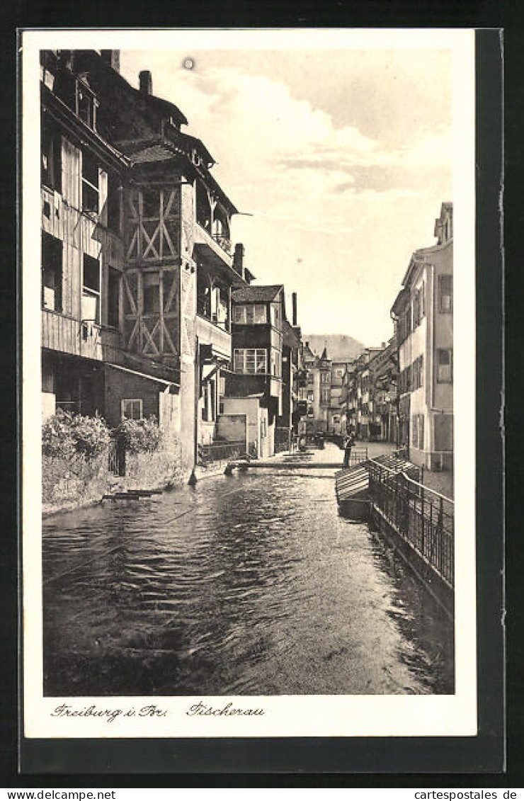 AK Freiburg I. Br., Fischerau-Idylle  - Freiburg I. Br.