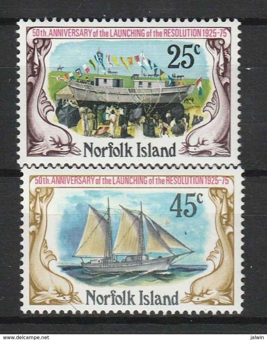 ILE NORFOLK  1975 YT N° 169 Et 170 ** - Norfolkinsel