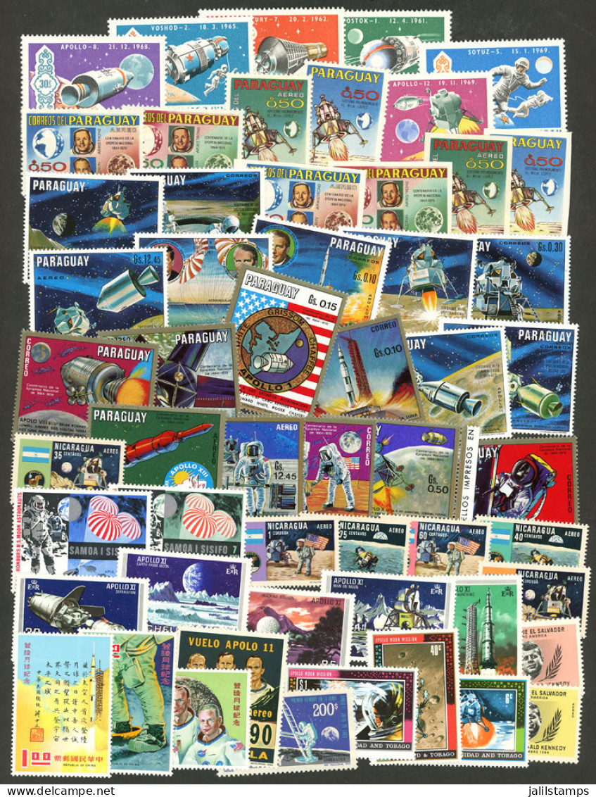 TOPIC SPACE: MOON LANDING: Lot Of Sets And Souvenir Sheets, Some Imperforate, Etc., Various Countries, In General MNH An - Andere & Zonder Classificatie