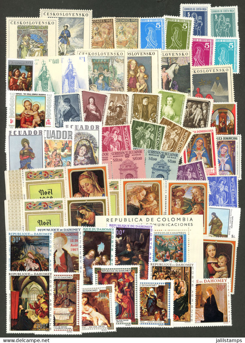 TOPIC PAINTINGS, RELIGION, CHRISTMAS: Large Number Of Sets And Souvenir Sheets, Some Imperforate Etc., Of Various Countr - Unclassified