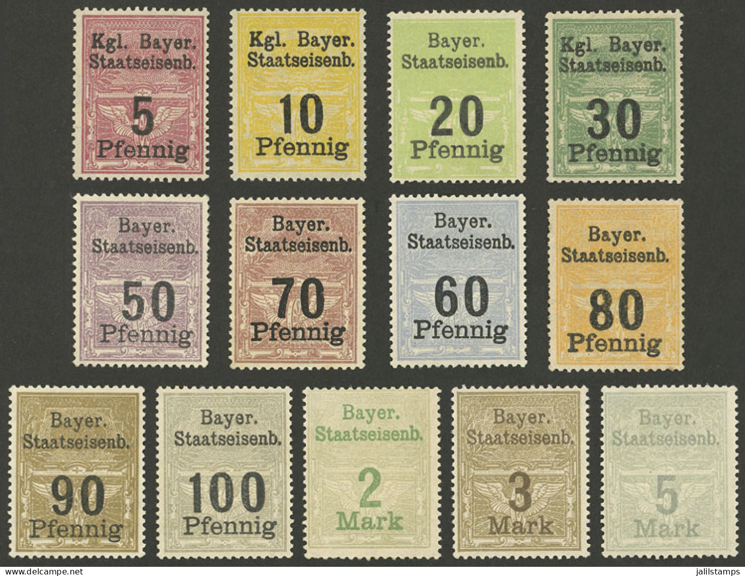 GERMANY: Attractive Group Of Railway Cinderellas, Mint Without Gum, VF Quality! - Cinderellas